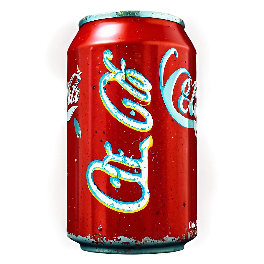 Vintage Coca Cola Can Design Png 14