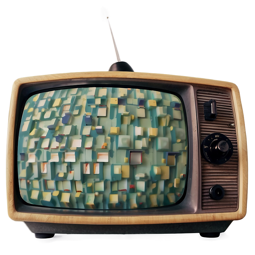 Vintage Color Television Png Bxr88