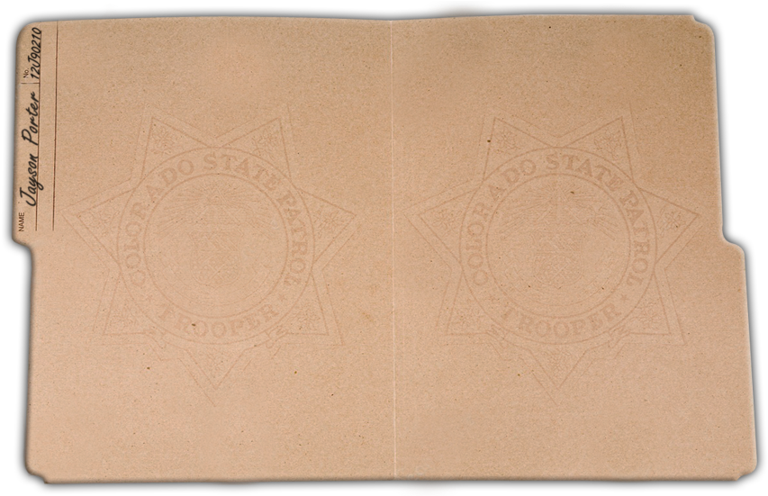 Vintage Colorado State Trooper Folder