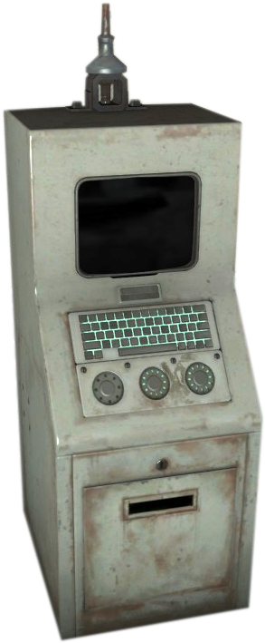 Vintage Computer Terminal3 D Model
