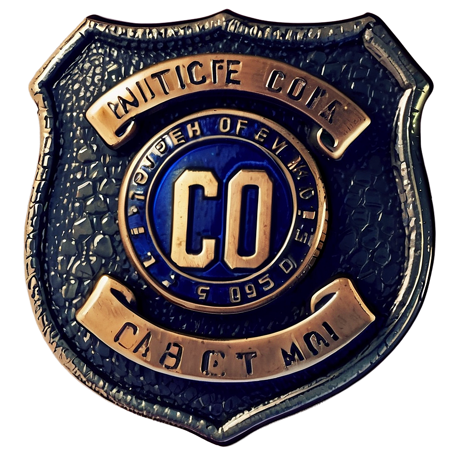 Vintage Cop Badge Art Png 05252024