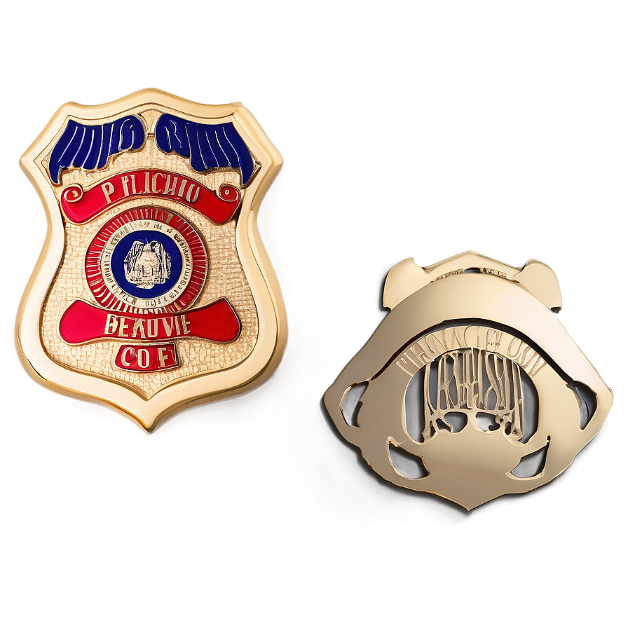 Vintage Cop Badge Art Png Eay21