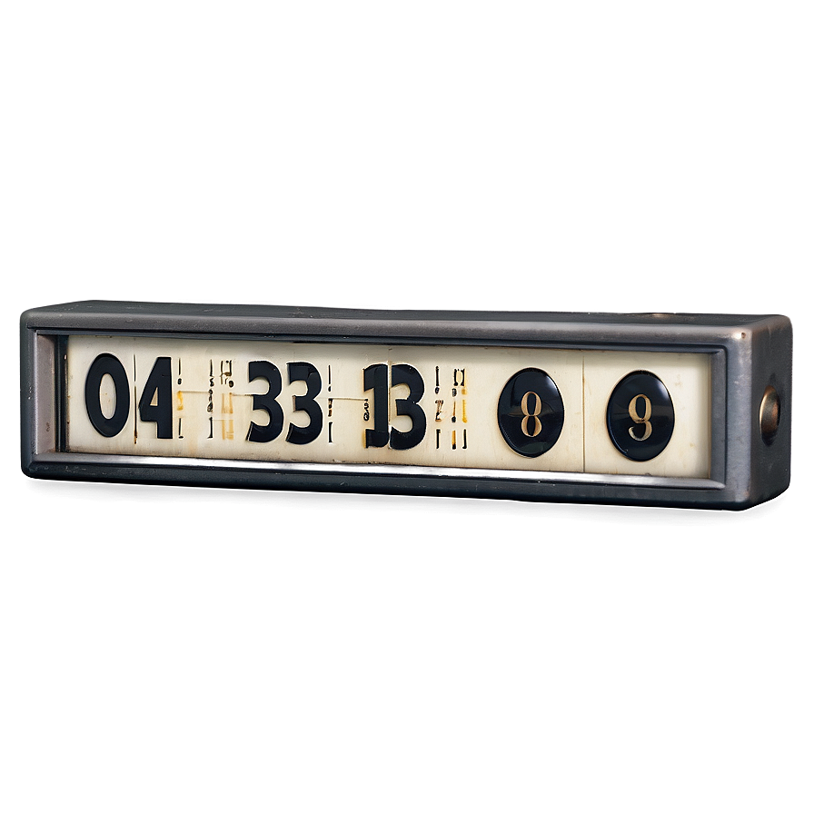 Vintage Countdown Timer Png 10