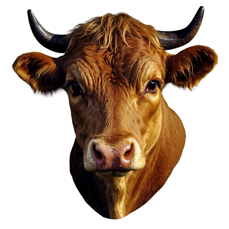 Vintage Cow Head Design Png Oqo94