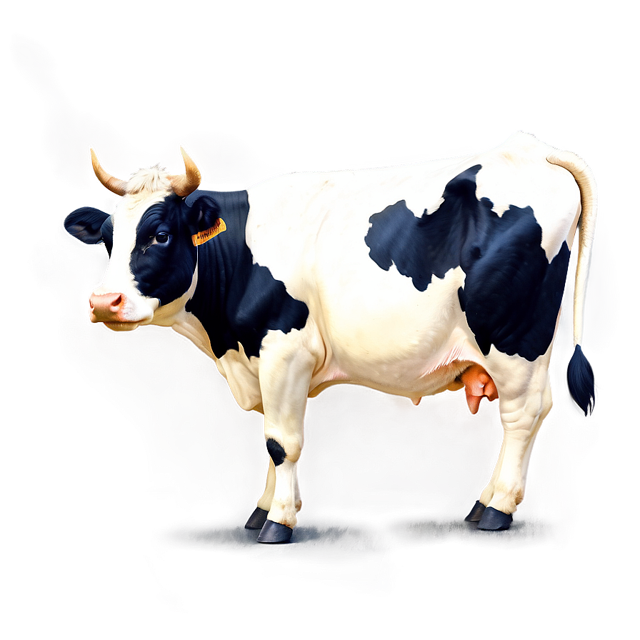 Vintage Cow Illustration Png 05032024