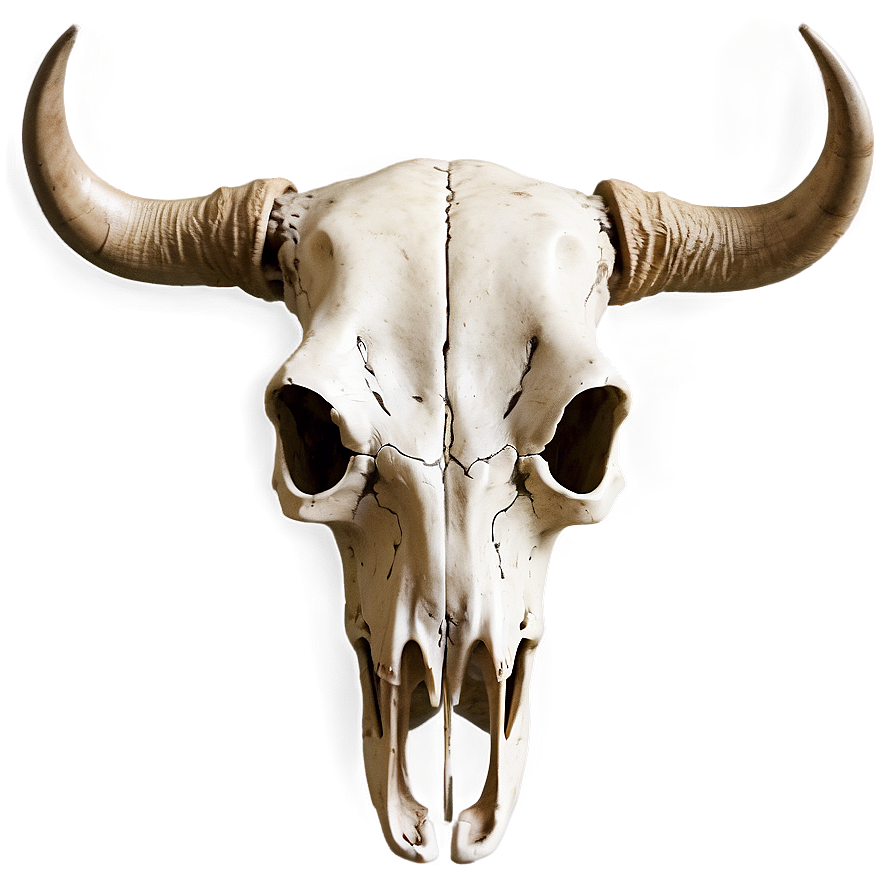 Vintage Cow Skull Drawing Png Hjt