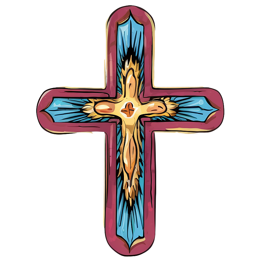 Vintage Cross Outline Png 85