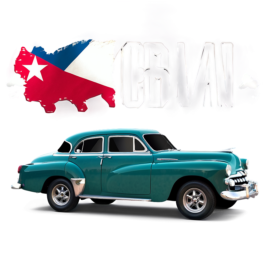 Vintage Cuban Car Png 06252024