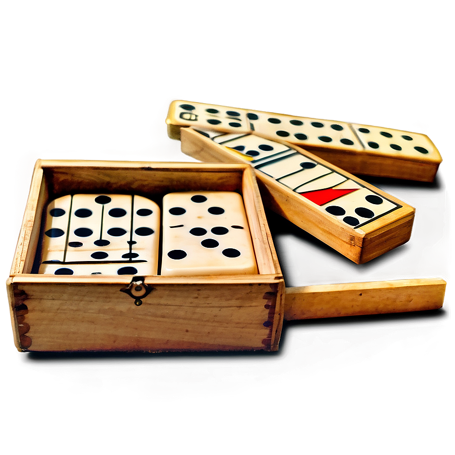 Vintage Dominoes Box Set Png 06122024