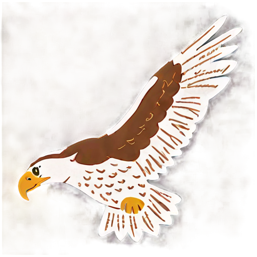 Vintage Eagle Sketch Png A