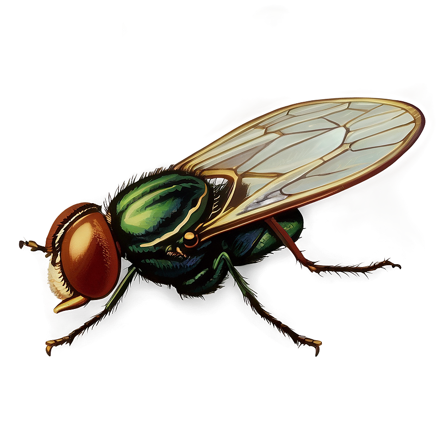 Vintage Entomology Fly Png 37