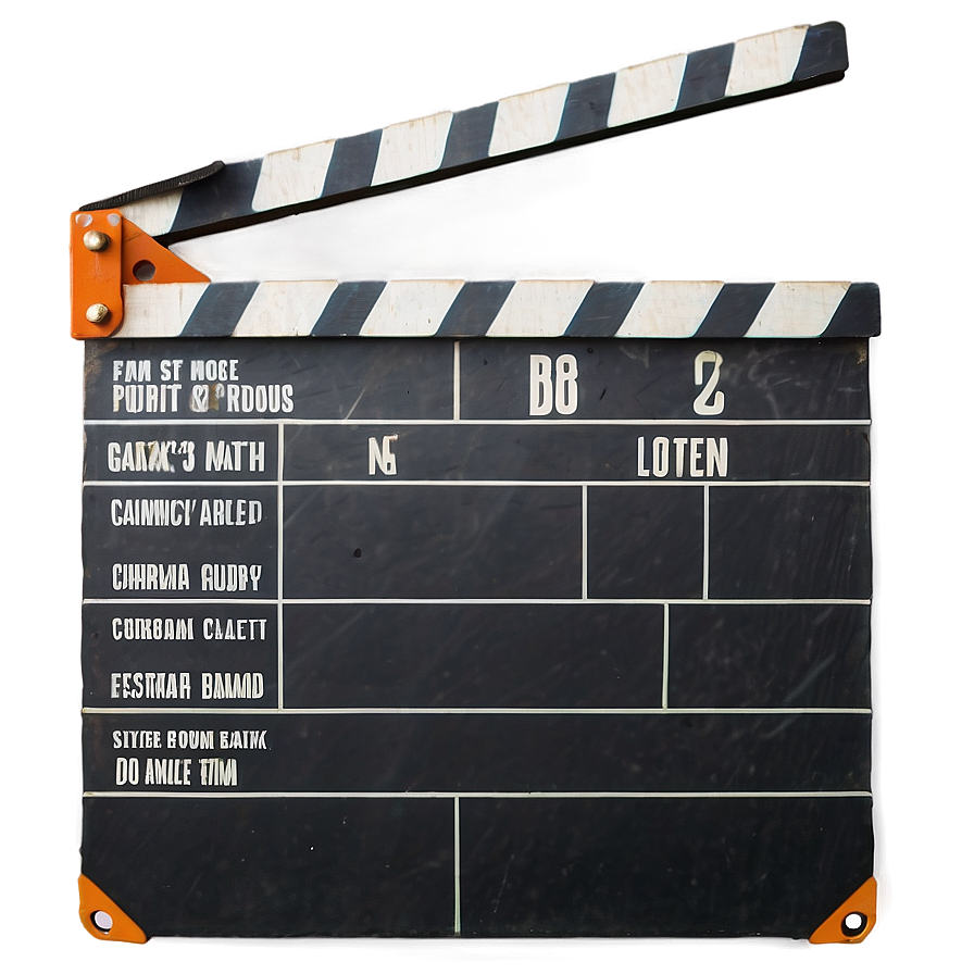 Vintage Film Slate Picture Png Teh46