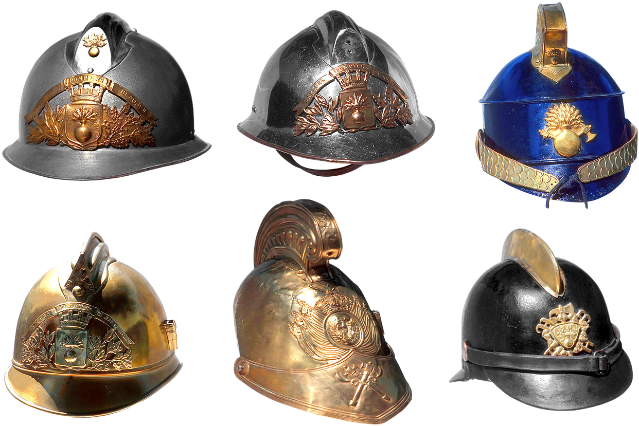 Vintage_ Firefighter_ Helmets_ Collection