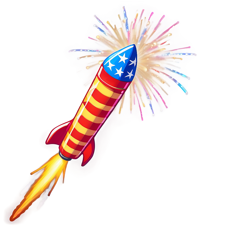 Vintage Firework Rocket Png 77