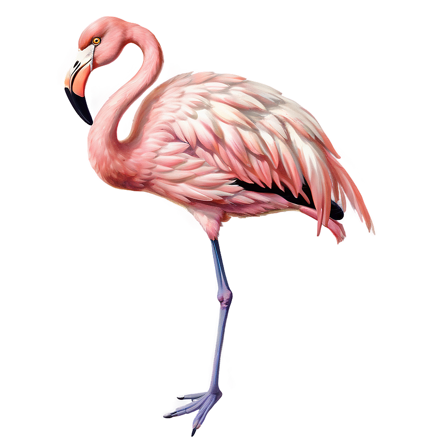 Vintage Flamingo Sketch Png Egj