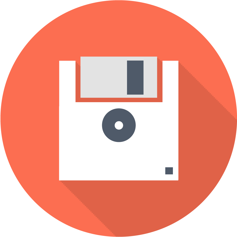 Vintage Floppy Disk Icon