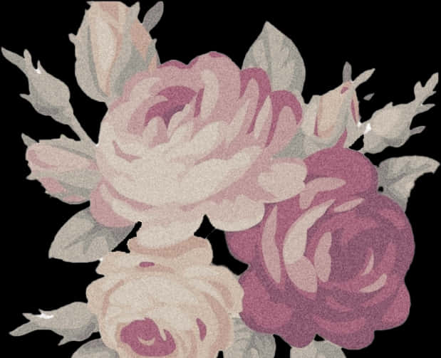 Vintage Floral Design Texture