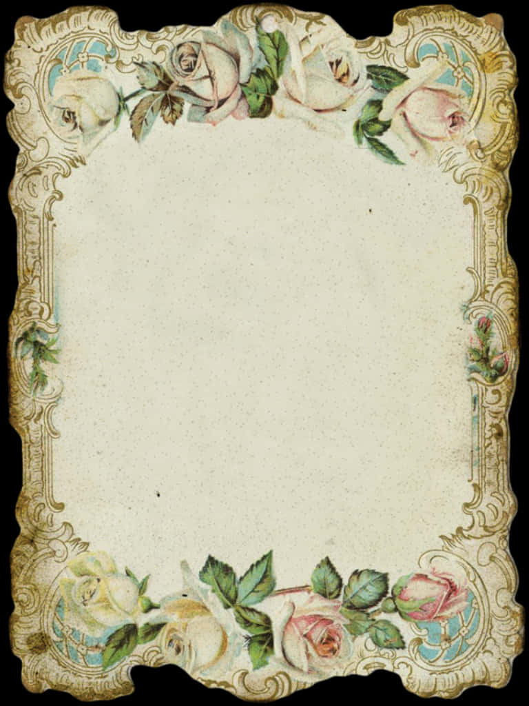 Vintage Floral Frame Design