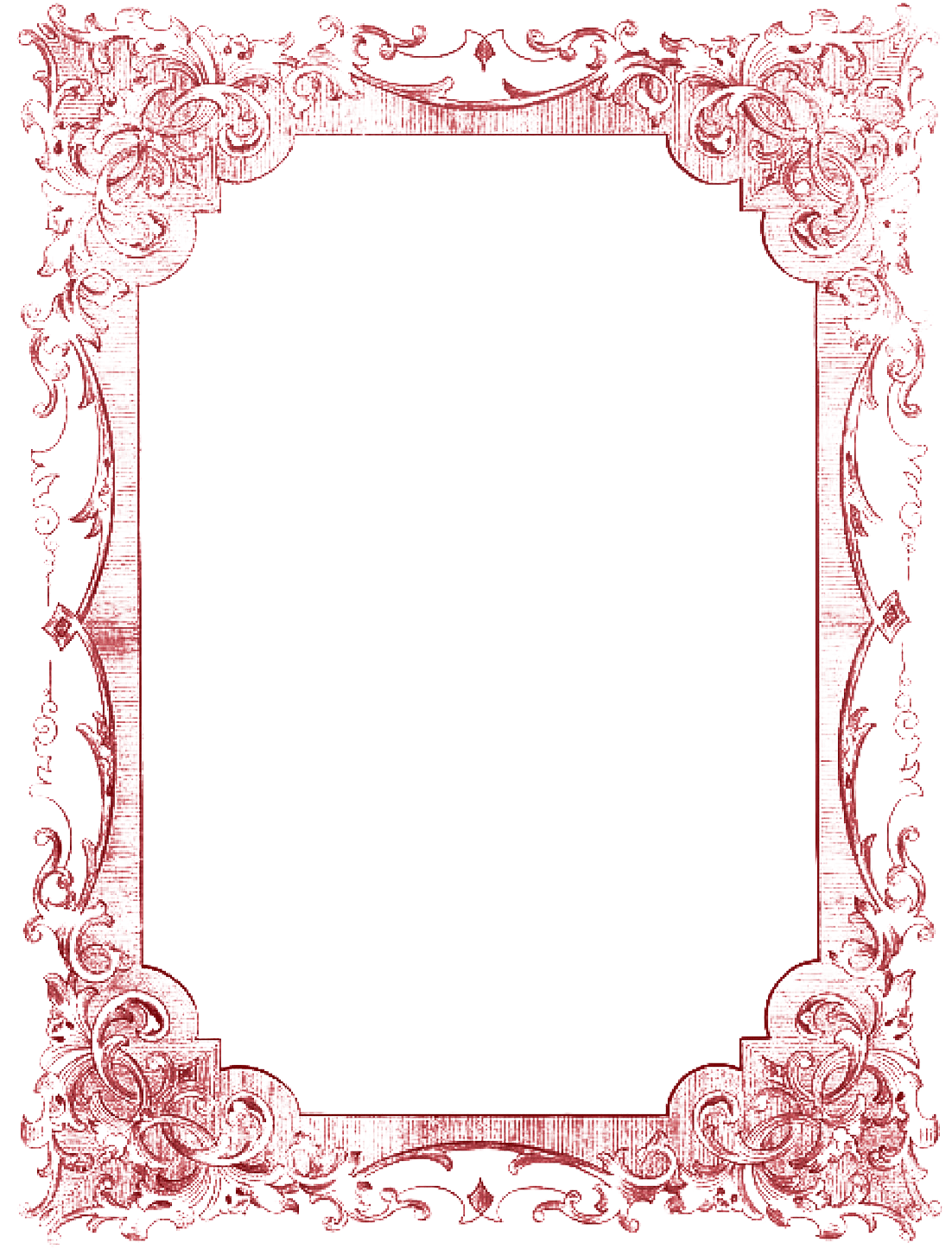 Vintage Floral Frame Design