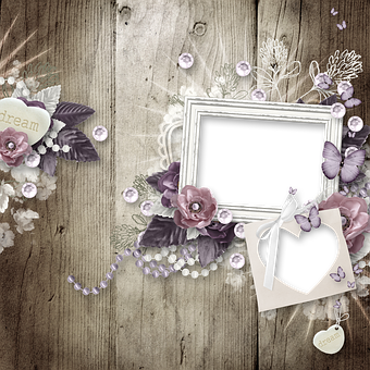 Vintage Floral Frame Design