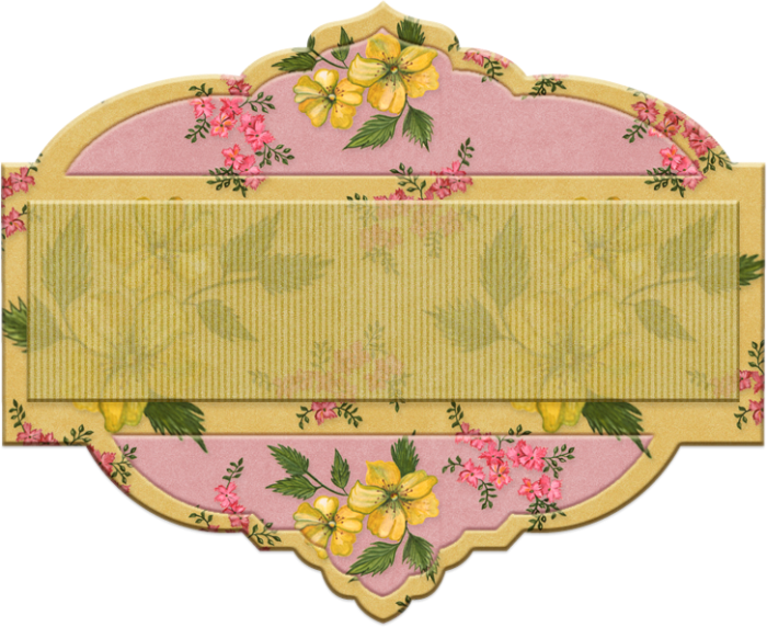 Vintage Floral Label Design