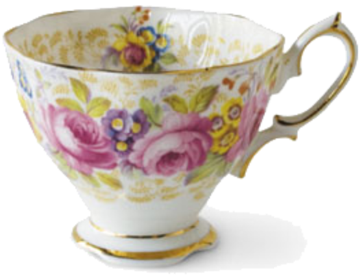 Vintage Floral Tea Cup