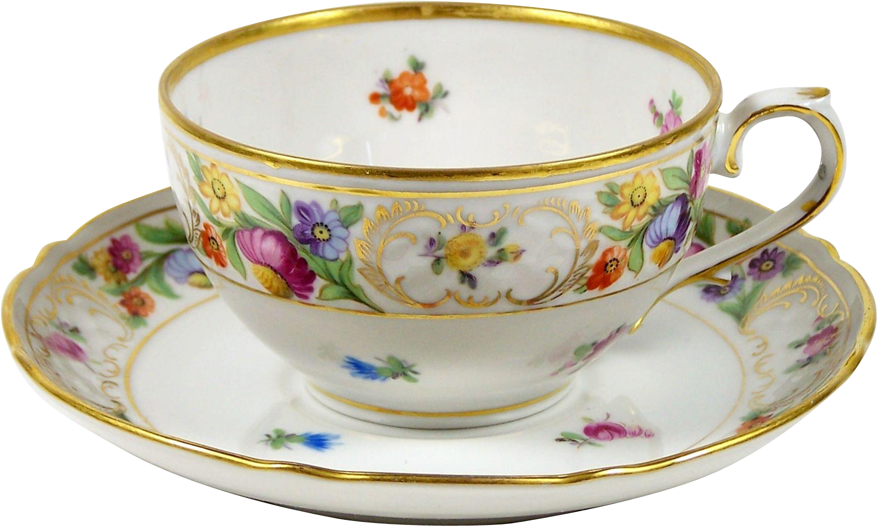 Vintage Floral Tea Cupand Saucer