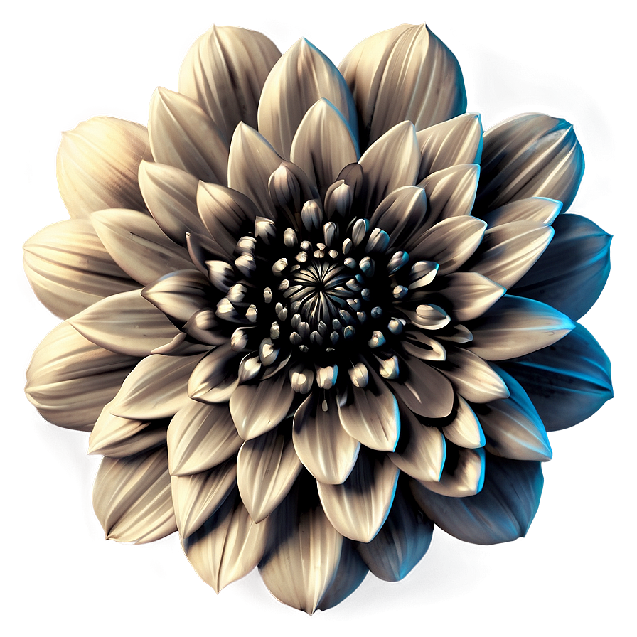 Vintage Flower Black And White Png 05252024