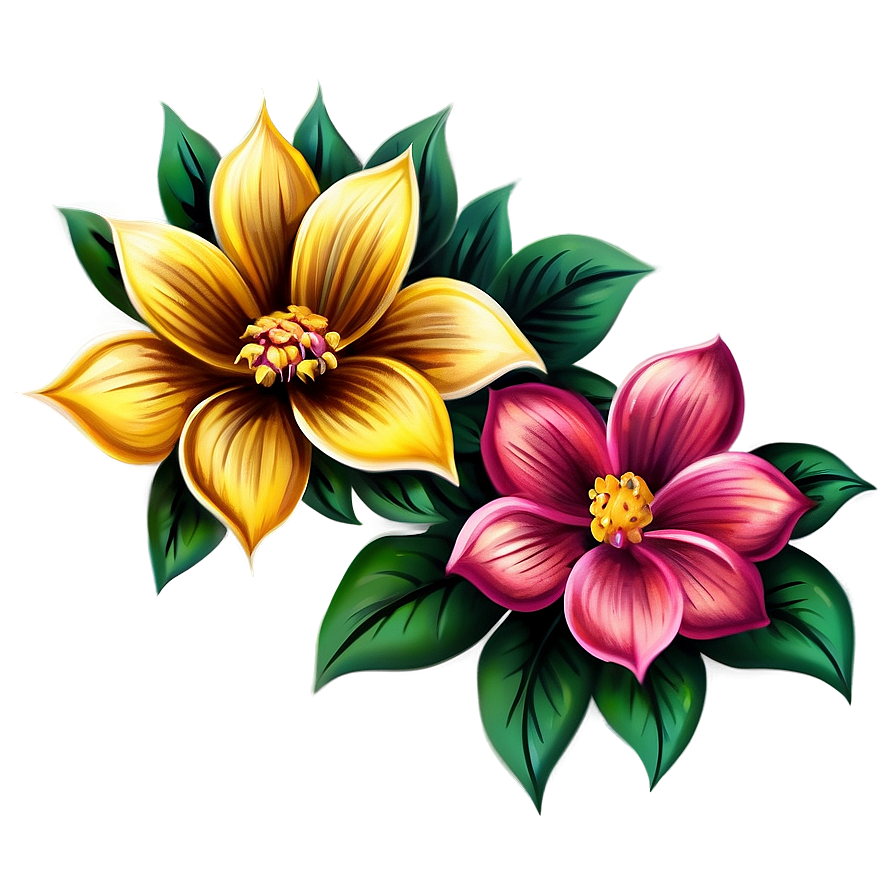 Vintage Flower Illustration Png Ihy