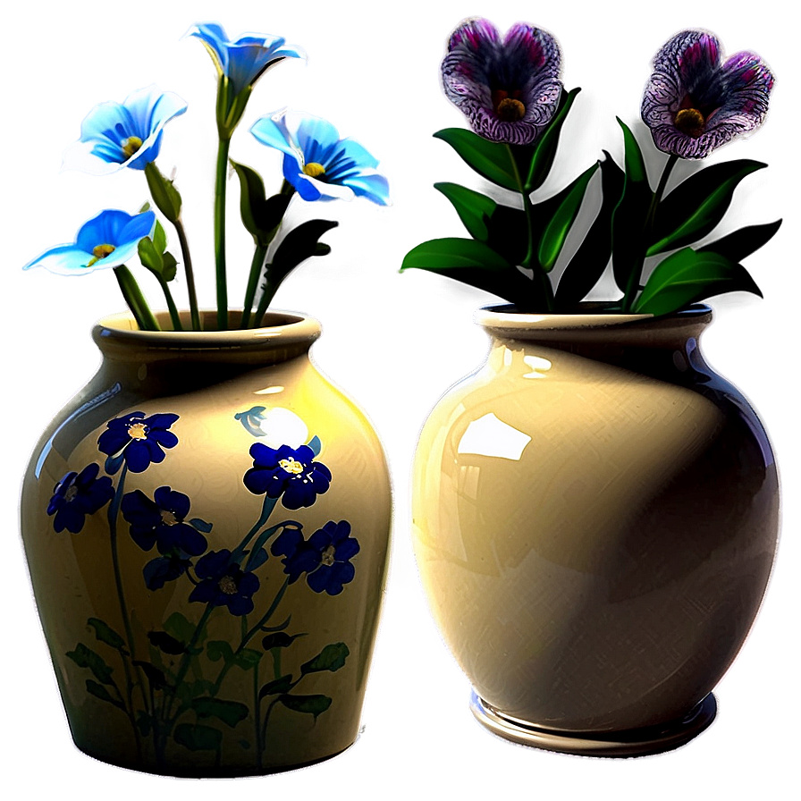 Vintage Flower Vase Collection Png 06122024