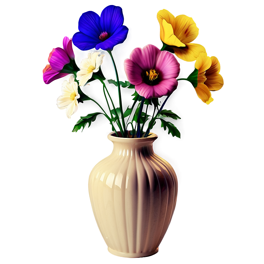 Vintage Flower Vase Collection Png Xlp83