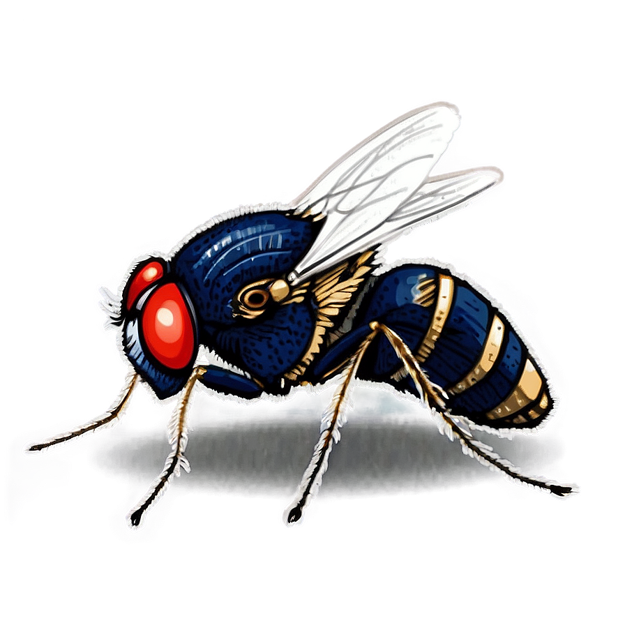 Vintage Fly Sketch Png Ygg9