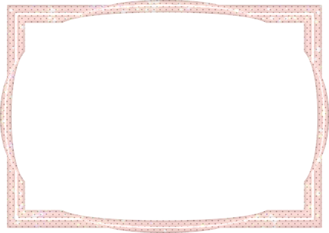 Vintage Frame Black Center Pink Dots