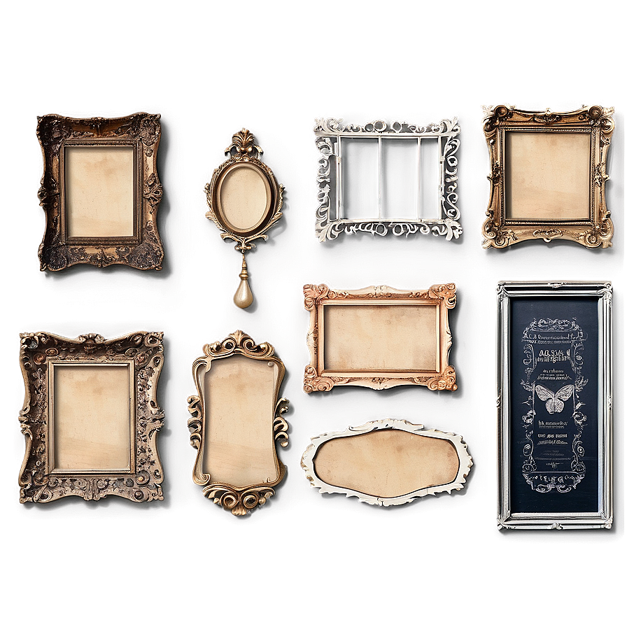 Vintage Frame Pin Board Png 06272024