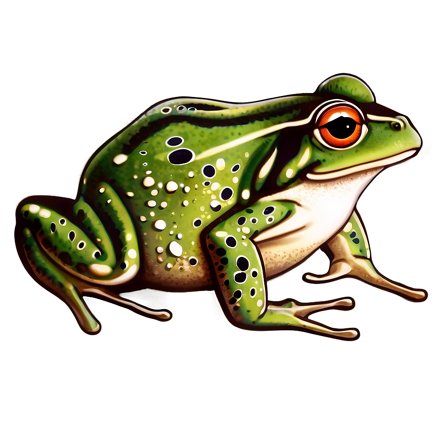 Vintage Frog Clipart Png 48