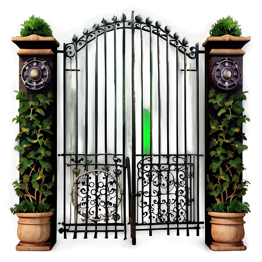 Vintage Garden Gate Png 05242024