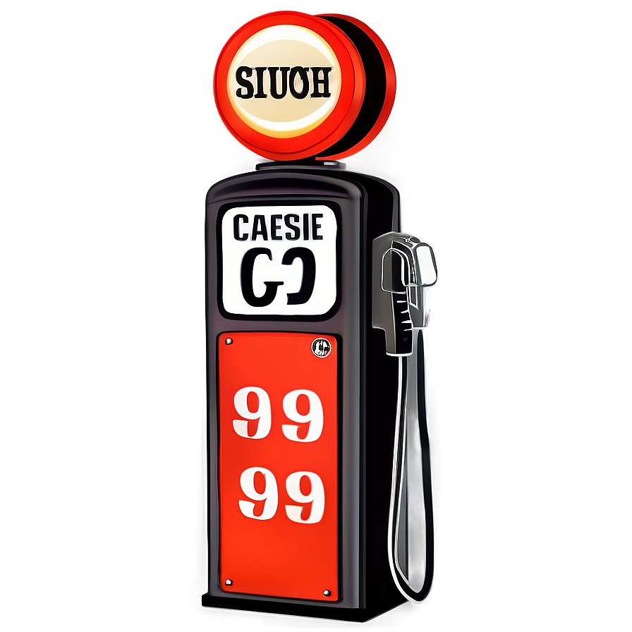 Vintage Gasoline Sign Png 06132024