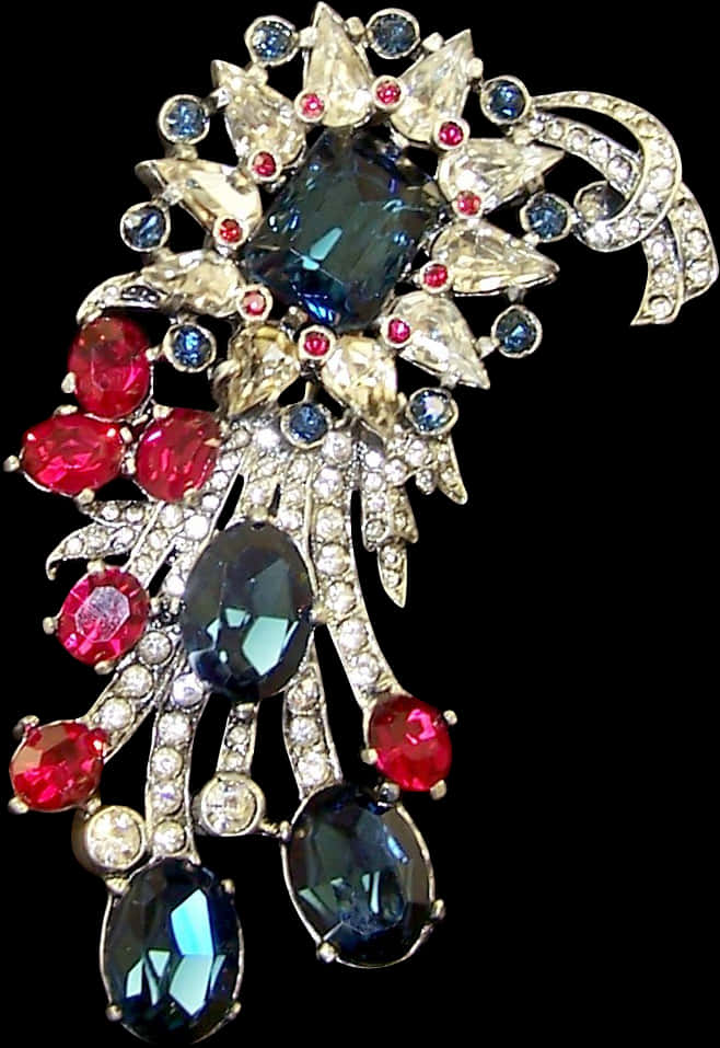 Vintage Gemstone Brooch Jewelry