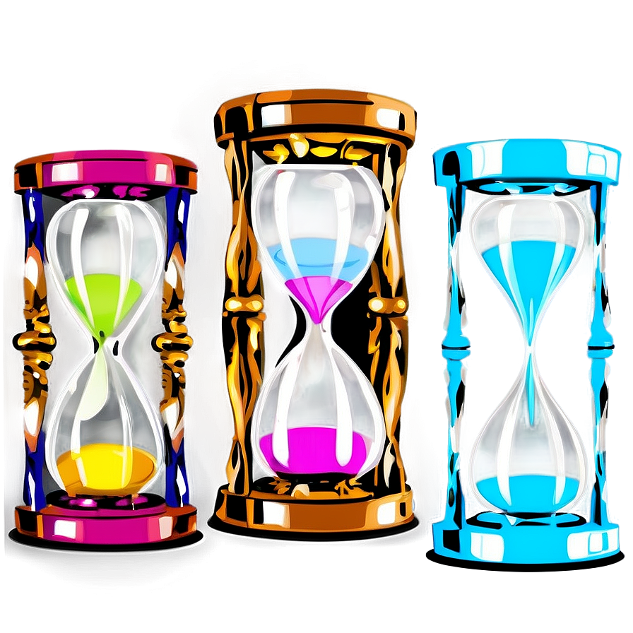 Vintage Glass Hourglass Png Ubj34