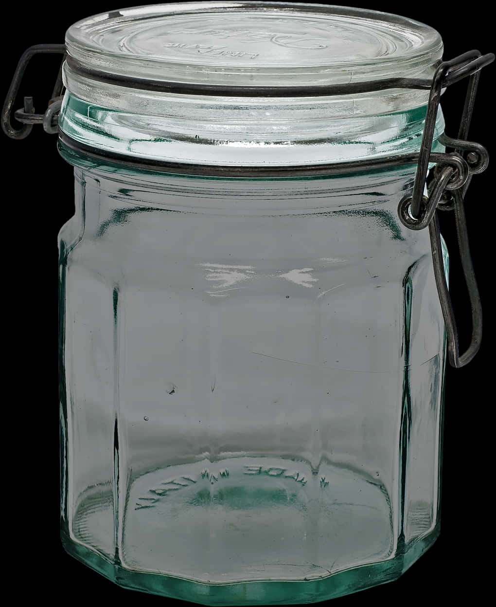 Vintage Glass Jar With Clamp Lid