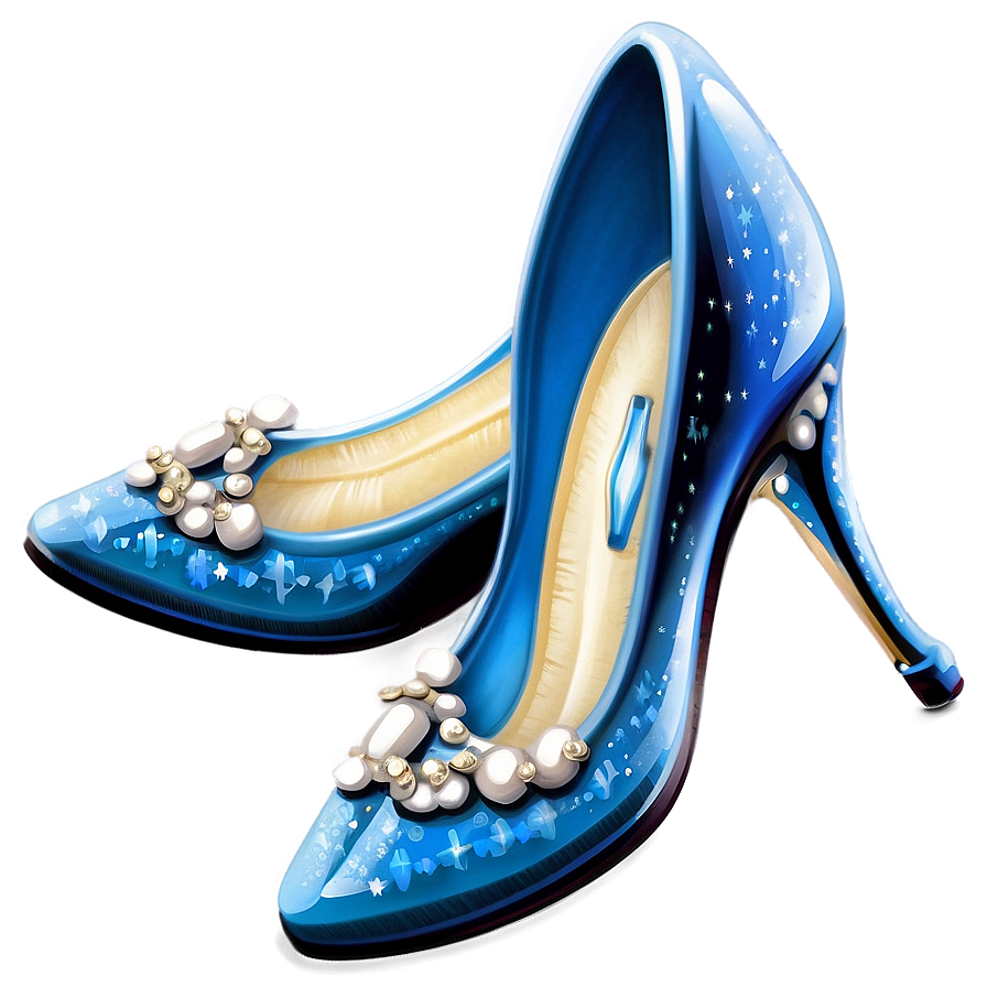 Vintage Glass Slipper Clip Png Hyc45