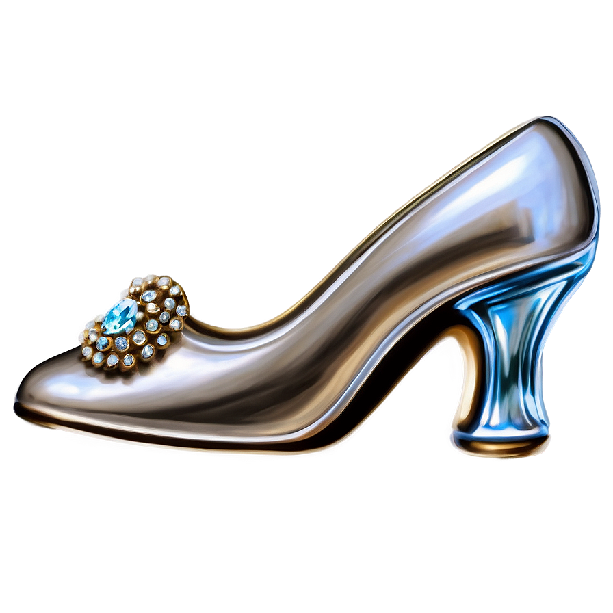 Vintage Glass Slipper Clip Png Pup19