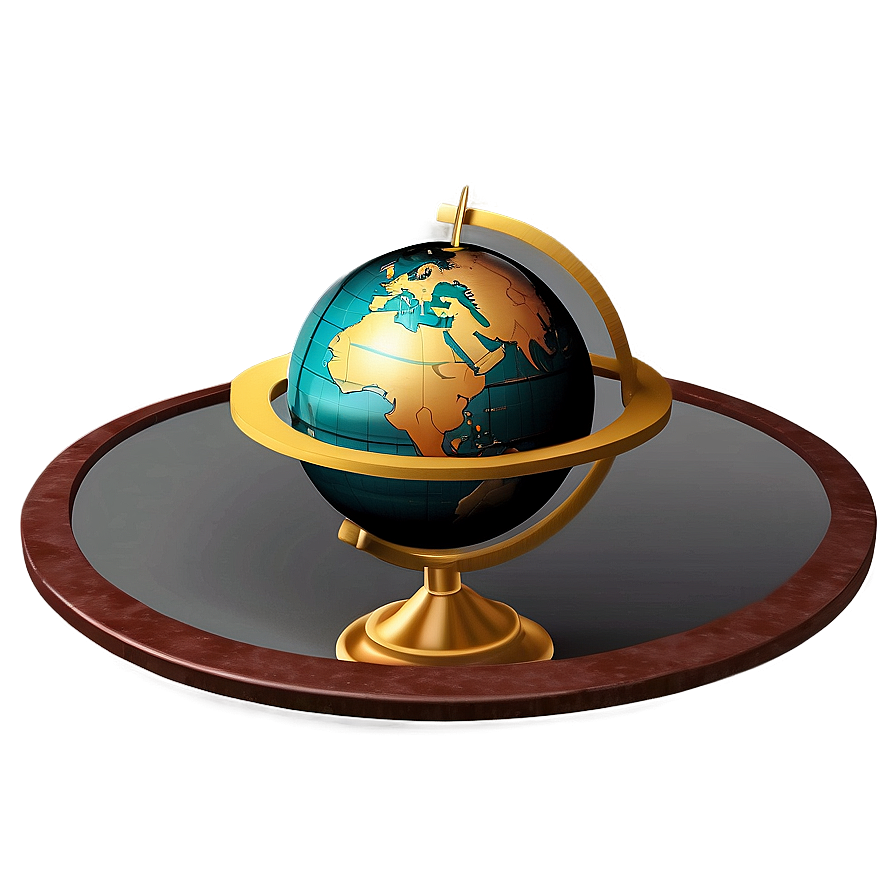 Vintage Globe Design Png 05042024