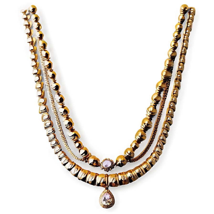 Vintage Gold Necklace Png Kxg