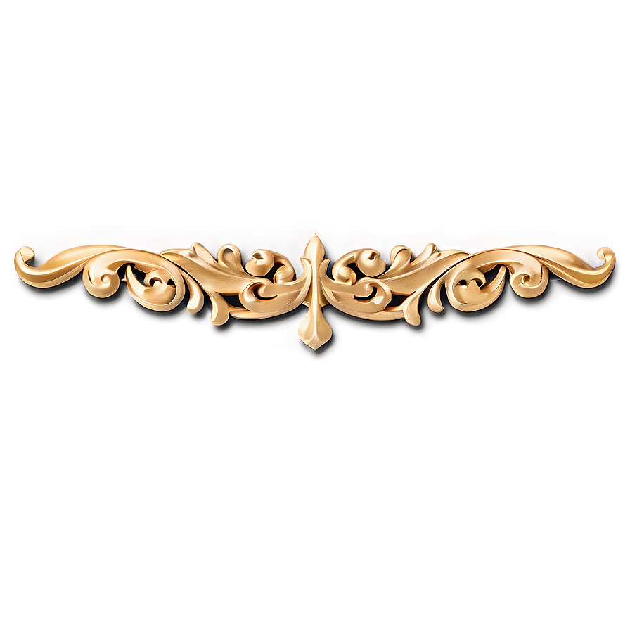 Vintage Gold Trim Detail Png 28