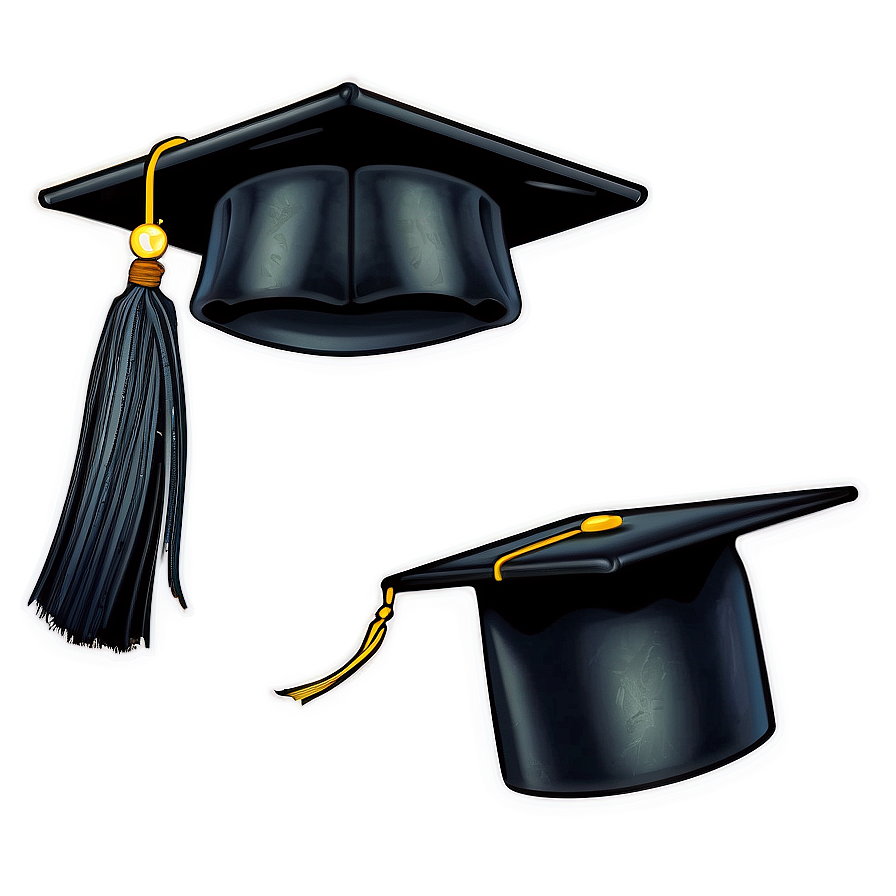 Vintage Graduation Cap Clipart 06262024