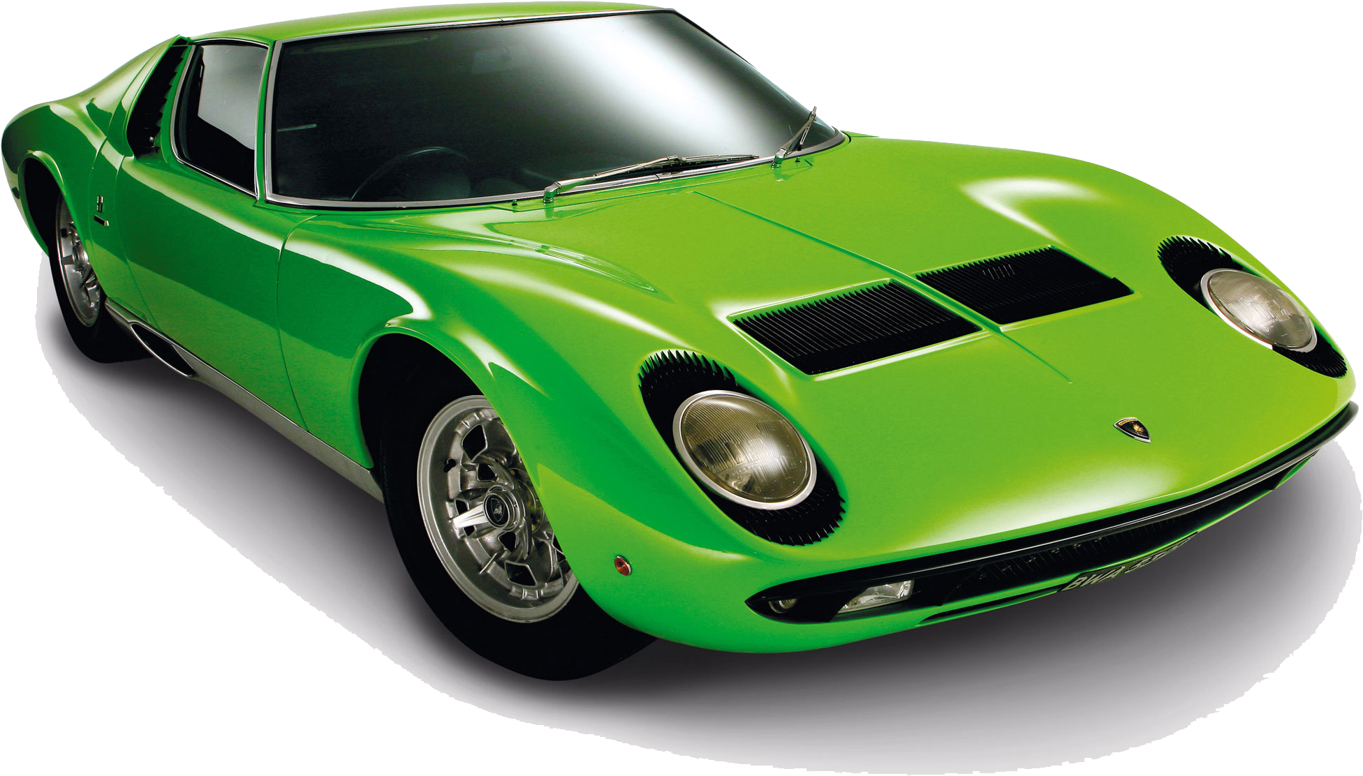 Vintage Green Lamborghini Miura Classic Car