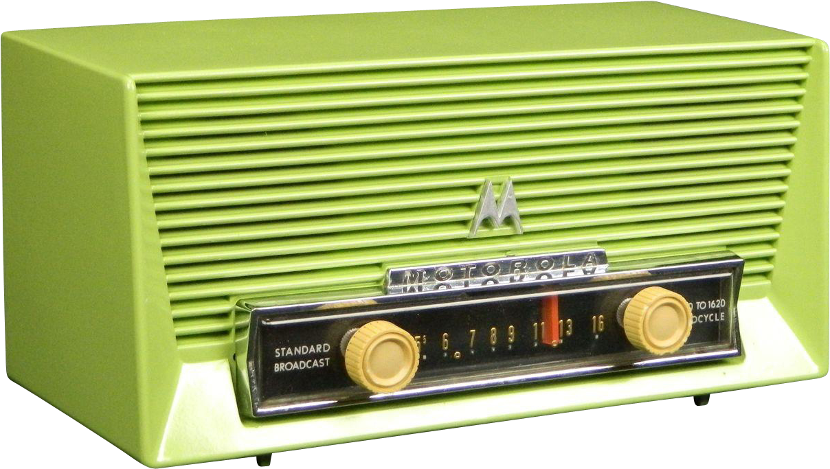 Vintage Green Motorola Radio