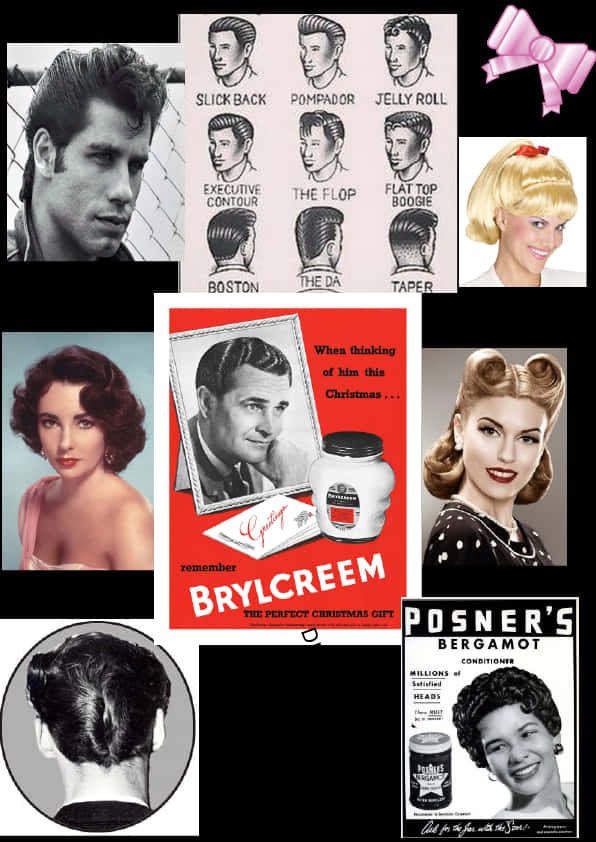 Vintage_ Hairstyles_and_ Products_ Collage