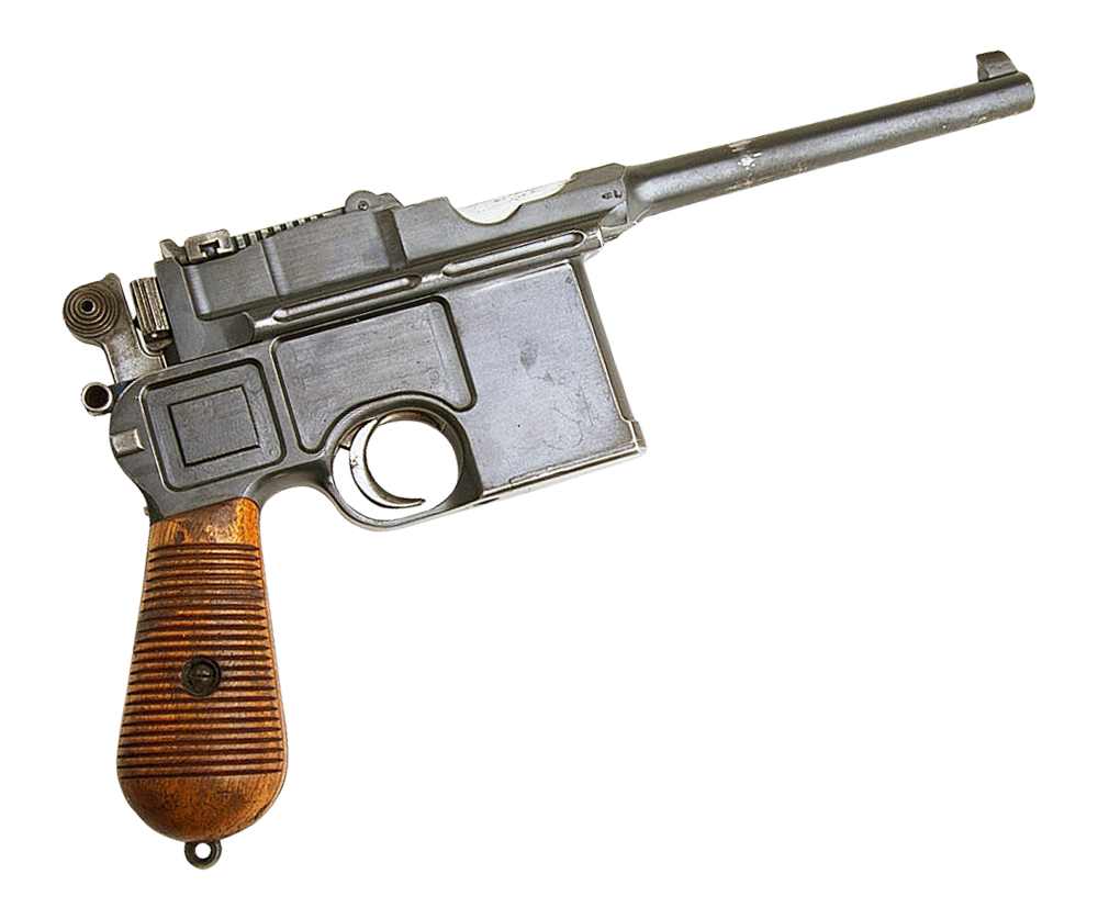 Vintage Handgun Isolated